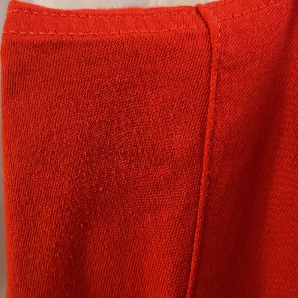 CHICO’S JEANS, Sz 2.5 / 14 / Lrg, Red So Slimming Girlfriend Slim Leg Ankle Crop - Picture 14 of 15